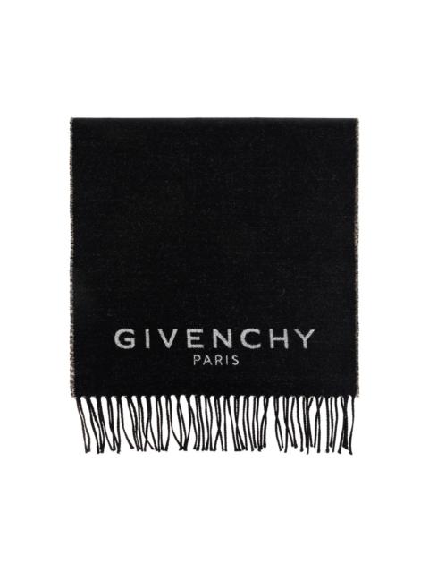 Givenchy logo fringed scarf