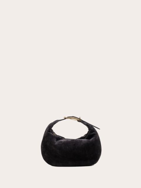 Liffner MOON POUCH BLACK SUEDE