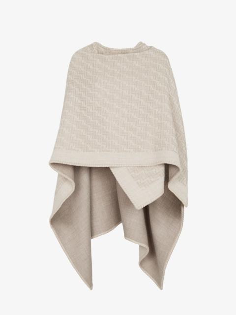 FENDI Fendi roma wool and cashmere blend cape | tessabit