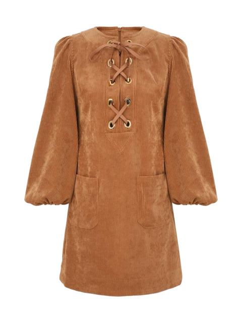 Zimmermann ILLUMINATE CORD SHIFT DRESS