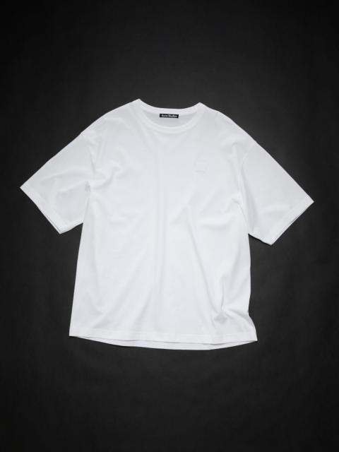 Face logo patch t-shirt - Optic White