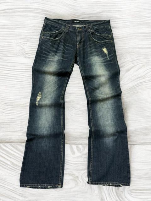 Other brands Japanese Brand - Root Three Japan Muddy Wash Flared Denim Pants