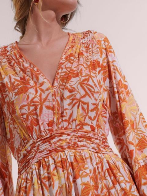 Poupette St Barth Mini Dress Anabelle - Gold Orchid