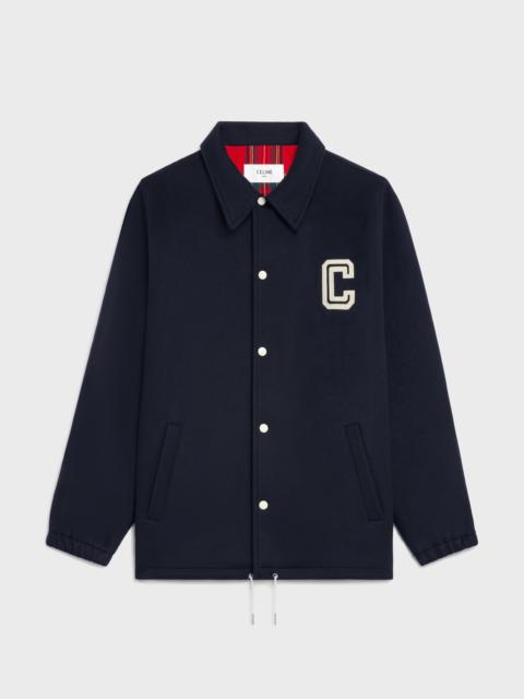 CELINE coach jacket in double-face wool