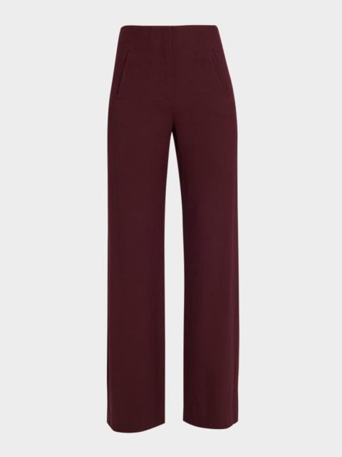 VERONICA BEARD Jude Straight-Leg Pants
