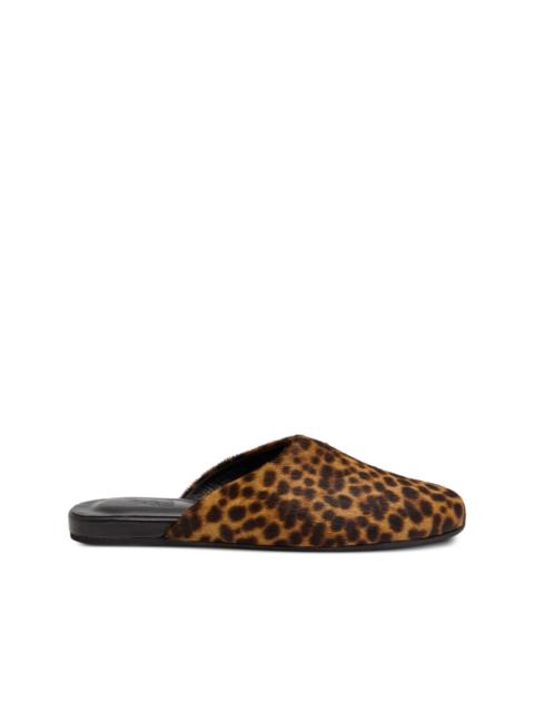 ANCIENT GREEK SANDALS leopard-print mules