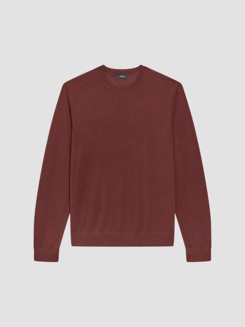Theory Men's Wool Crewneck Sweater - Deep Auburn