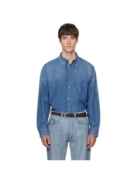 Acne Studios Blue Denim Button-Up Shirt