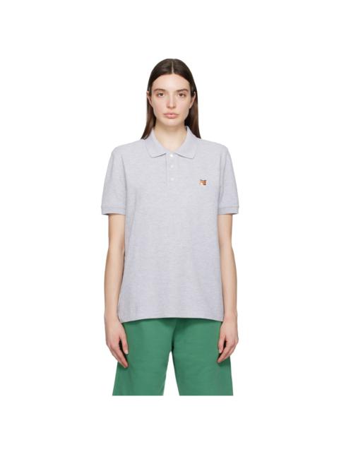 Maison Kitsuné Gray Fox Head Polo