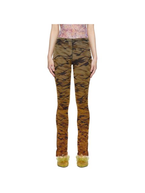 PRISCAVera Orange Nylon Lounge Pants