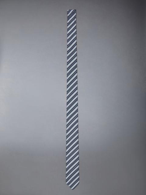 pointed-tip striped tie