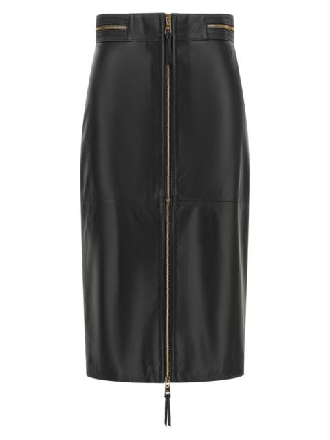 ELISABETTA FRANCHI Leather Skirt