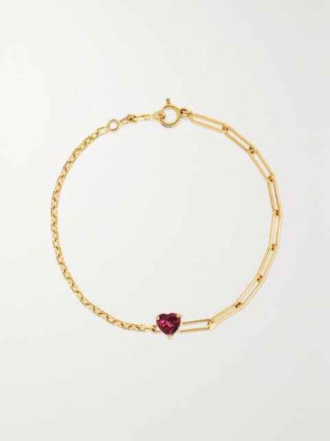 Yvonne Léon 18-karat gold rhodolite bracelet Gold