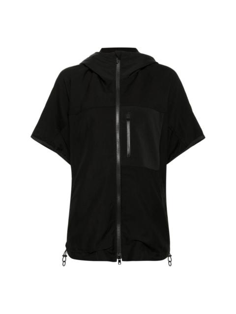 short-sleeve hooded jacket