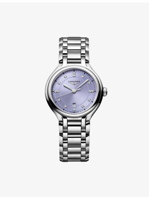 Longines Longines PrimaLuna Stainless-Steel And 0.057ct Diamond Quartz Watch 30mm