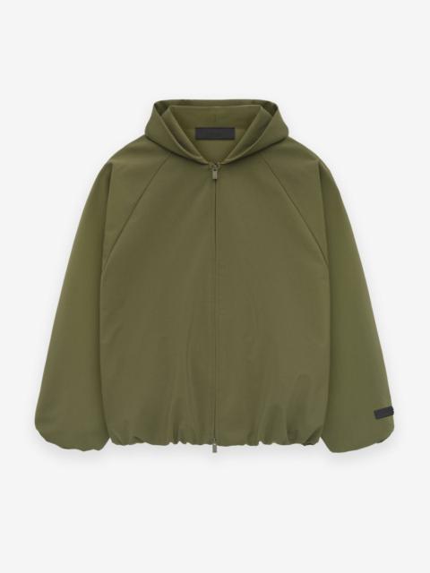 ESSENTIALS Bonded Nylon Hooded Bomber