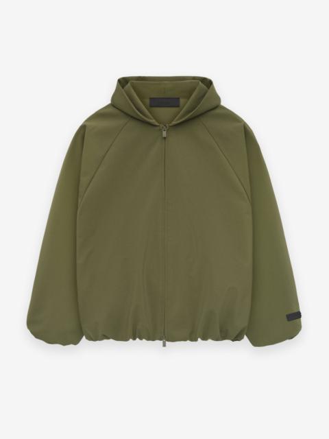 Bonded Nylon Hooded Bomber