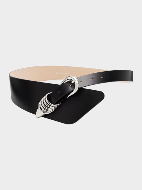 DÉHANCHE Alcott Asymmetrical Leather Belt