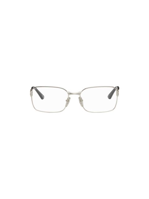 Silver Rectangular Glasses