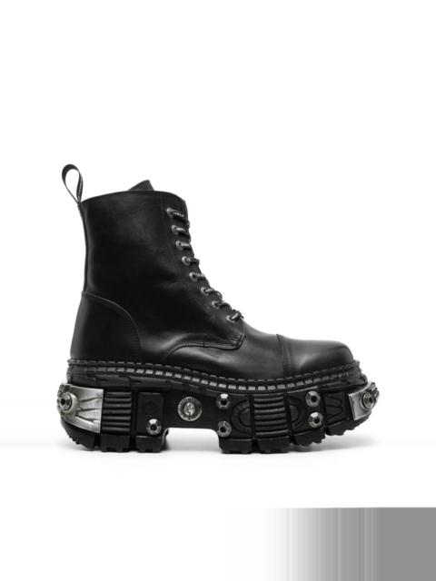 x New Rock Destroyer leather boots