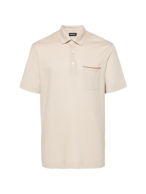 chest-pocket polo shirt