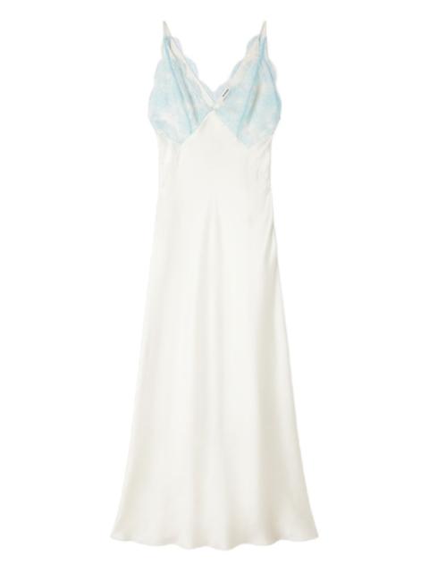 Sandro lace-detail V-neck maxi dress