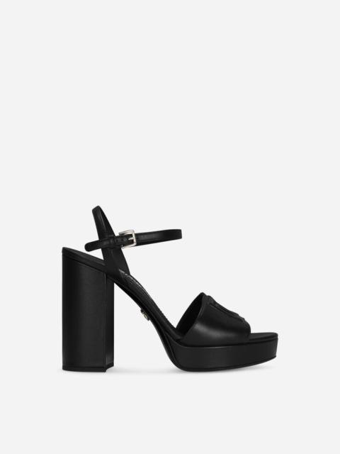 Dolce & Gabbana Calfskin platform sandals