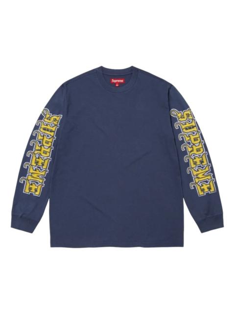 Supreme Supreme FW25 Intarsia Sleeve L/S Top 'Navy' SUP-FW25-111-NA