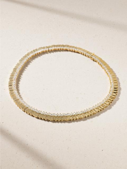 SUZANNE KALAN 18-karat Gold Diamond Necklace