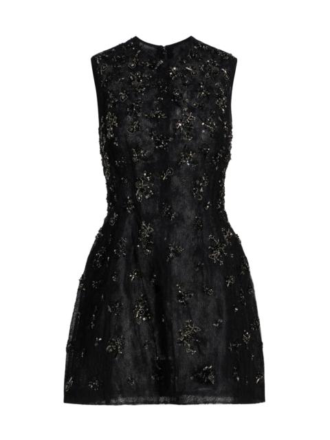 SIMKHAI Women's Evelina Beaded Fit & Flare Minidress - Black