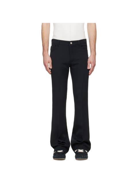 courrèges Black Signature 70's Bootcut Trousers