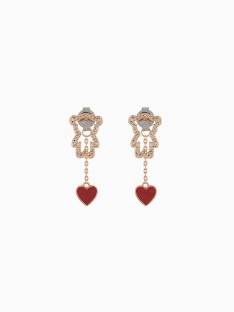 EMPORIO ARMANI 14K Rose Gold-Plated Brass Stud Earrings