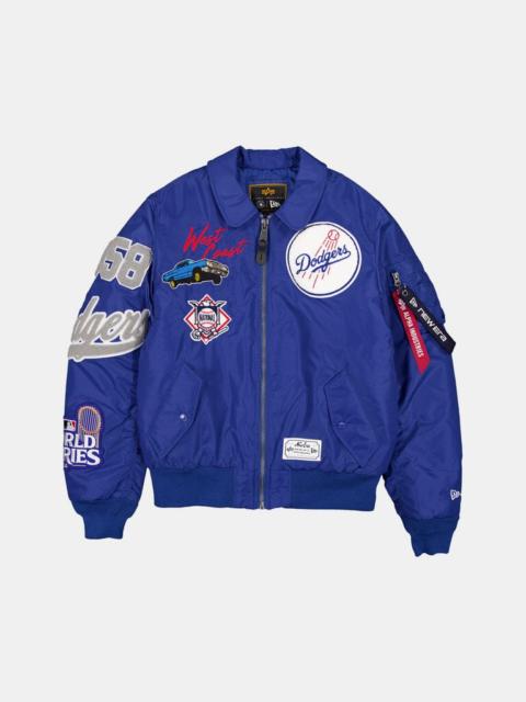 Nike LOS ANGELES DODGERS X ALPHA X NEW ERA MA-1 COLLARED BOMBER JACKET