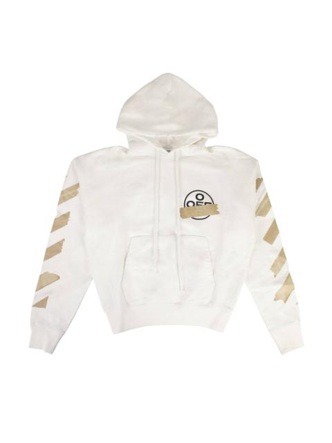 Off-White Tape Arrows Over Hoodie 'White/Beige'