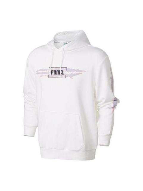 PUMA Tie Dye Hoodie 'White Black Purple' 598504-02