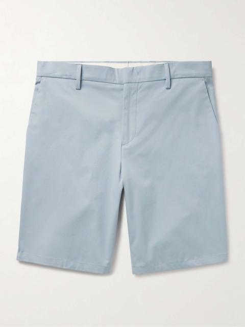 Straight-Leg Organic Cotton-Blend Twill Shorts