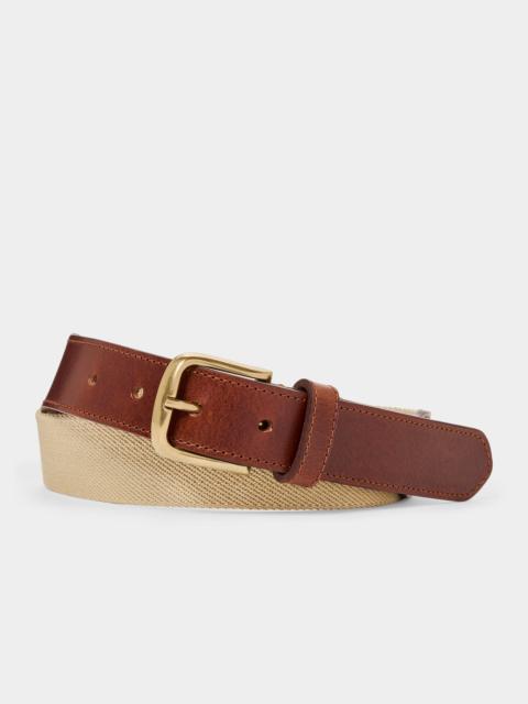TODD SNYDER Italian Webbed Cotton Belt