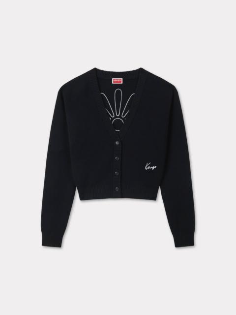 'KENZO Marguerite' embroidered wool cardigan