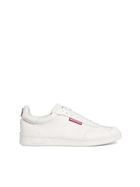 DSQUARED2 logo-tag leather sneakers