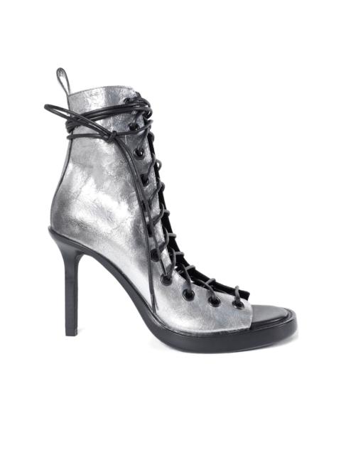 Ann Demeulemeester Hilla  laminated leather lace-up boots