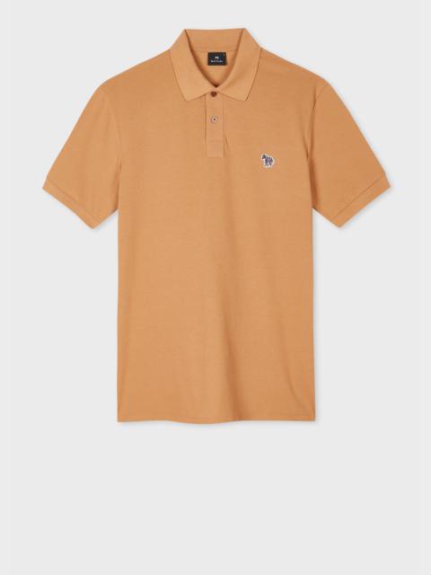 Paul Smith Toffee Brown Organic Cotton Zebra Polo Shirt