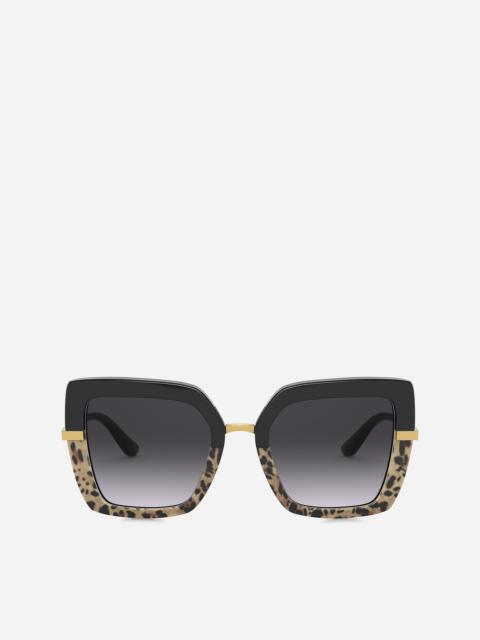 Half print sunglasses