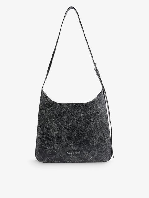 Platt detachable-mirror leather shoulder bag