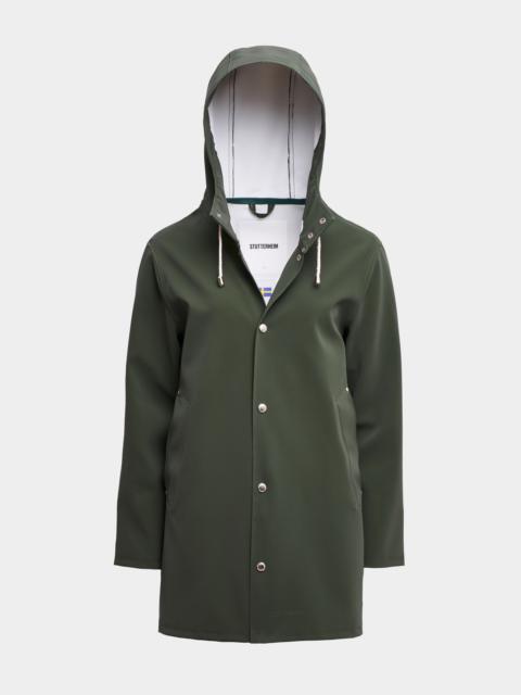 Stutterheim Stockholm Lightweight Matte Raincoat Green