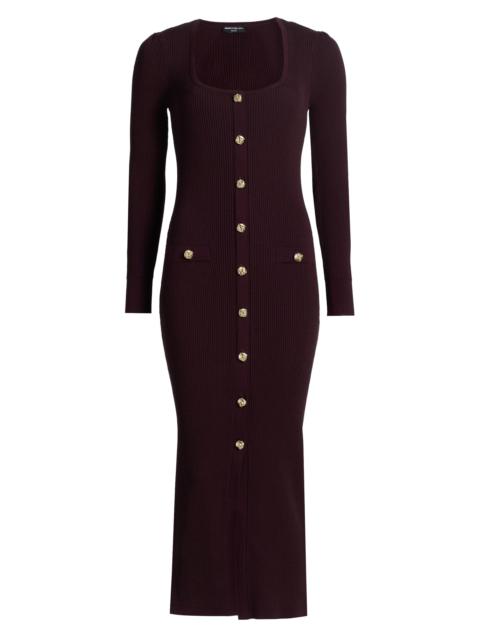 GENERATION LOVE Women's Andolina Rib-Knit Midi-Dress - Malbec