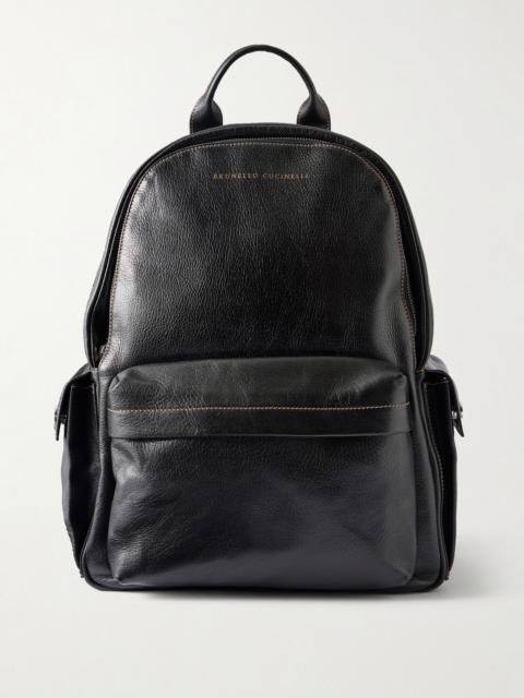 Brunello Cucinelli Full-Grain Leather Backpack