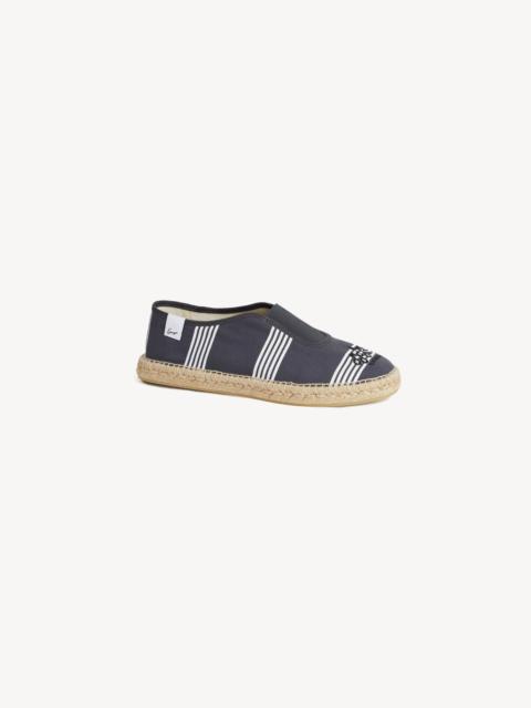 KENZO Striped espadrilles in canvas