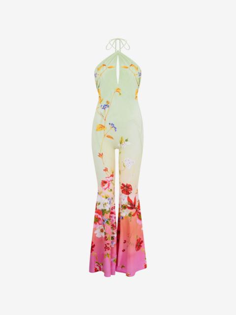 Roberto Cavalli Miami Flowers Print Jumpsuit