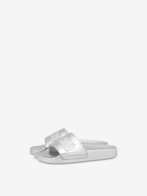 Moschino COATED PVC POOL SLIDERS
