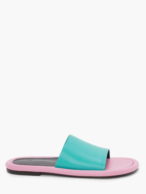 JW Anderson BUMPER-TUBE LEATHER SLIDES